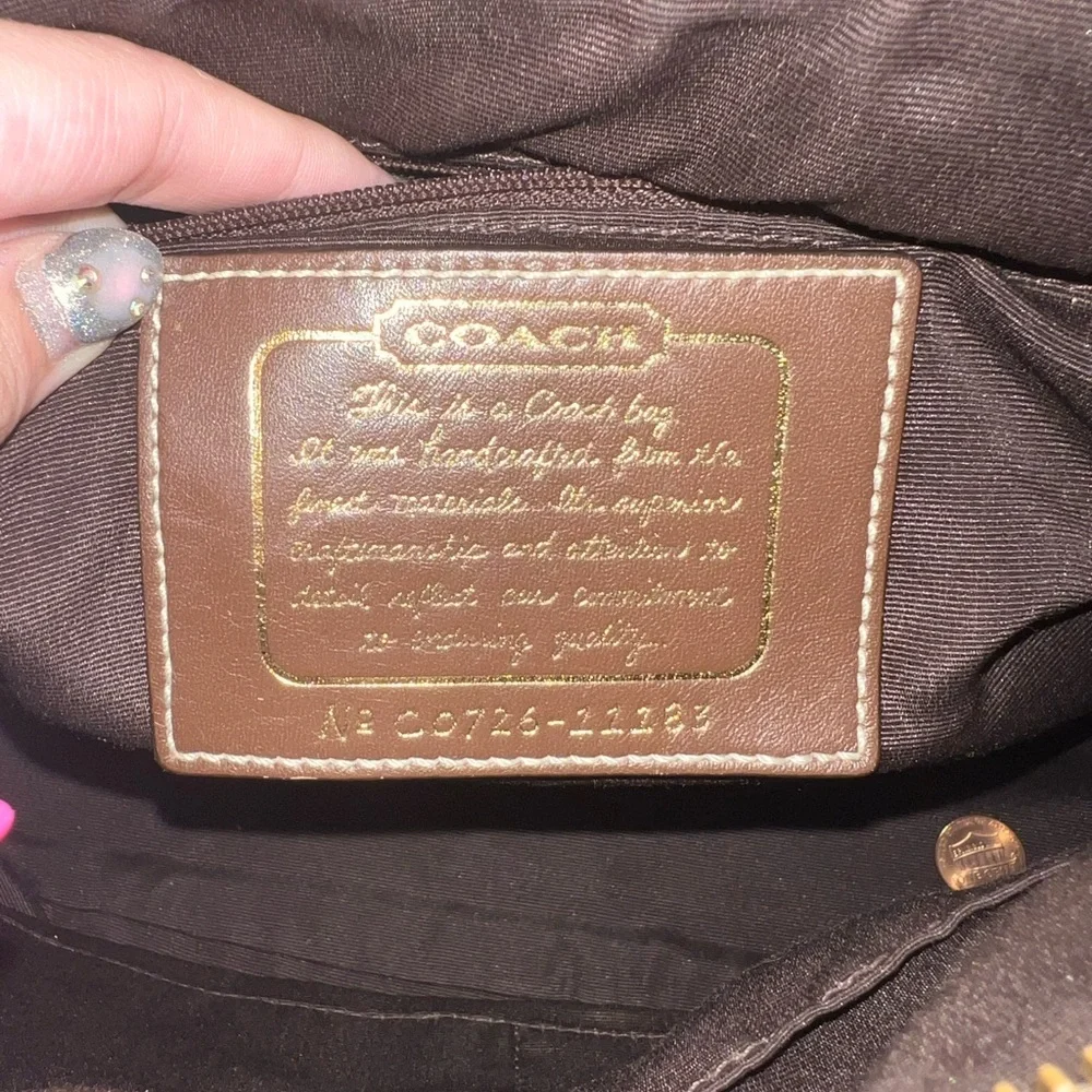 Stylish Coach Denim Women's Bag - Picture 6 of 11